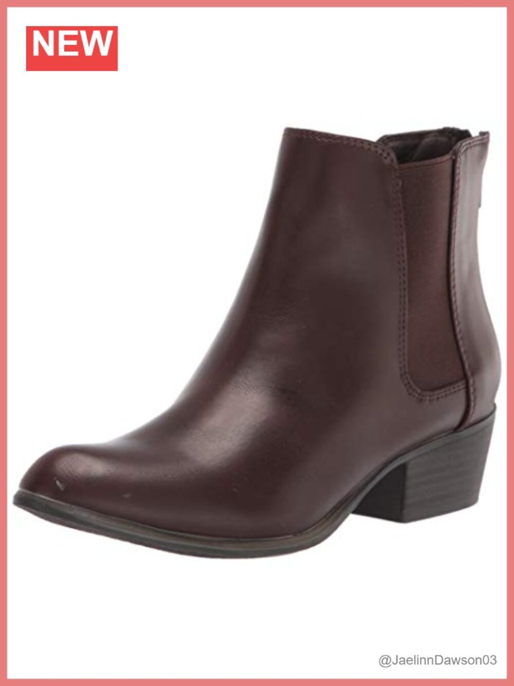 Womens Tylee Ankle Bootie Chelsea Gore Synthetic Almond Toe Zip Mid Heel Fall